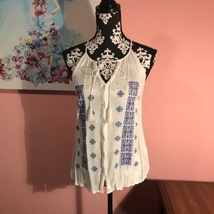 Red white and blue tank